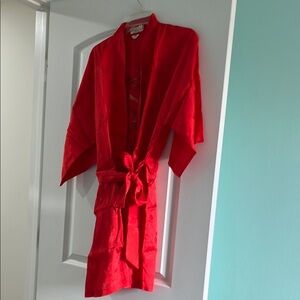 Vibrant Red Oriental Robe
